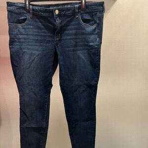 American Eagle Outfitters Women's Deep Indigo Skinny Jeans